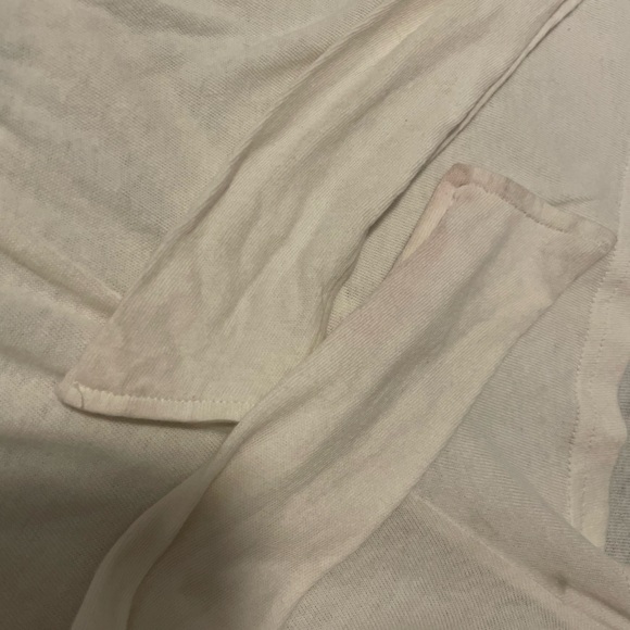 Free People Romper Off White Tie Back Cut Out Loose XS - Picture 7 of 7